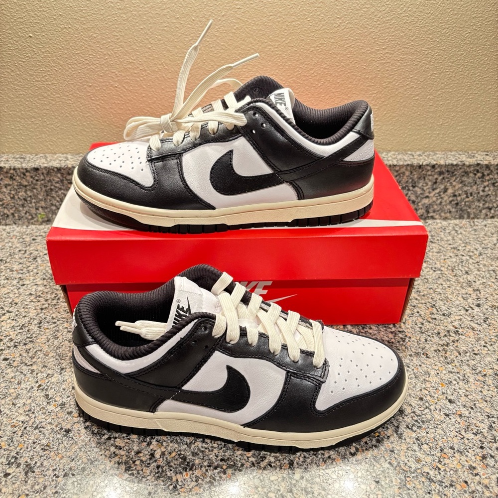 Nike Dunk Low PRM Shoes White Black Coconut Milk FQ8899-100 Womens Size 7.5